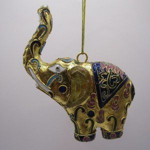 Cloisonné Elephant Ornament